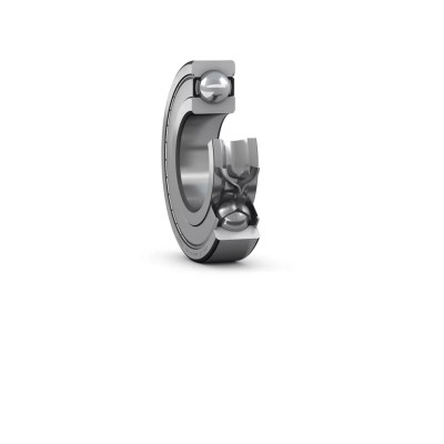 SKF 1 Row Deep Groove Ball Bearing 85 mm Inside Diameter, 130 mm Outside Diameter, 22 mm Race Width, Sheet Metal 6017-2Z/C3