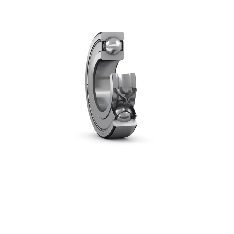 SKF 1 Row Deep Groove Ball Bearing 85 mm Inside Diameter, 130 mm Outside Diameter, 22 mm Race Width, Sheet Metal 6017-2Z/C3