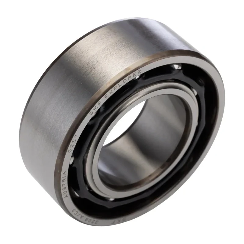 SKF 2 Row Double Angular Contact Ball Bearing 45 mm ID, 85 mm OD, 30.2 mm Race Width, Sheet Metal Cage, Steel Balls 3209 A/C3