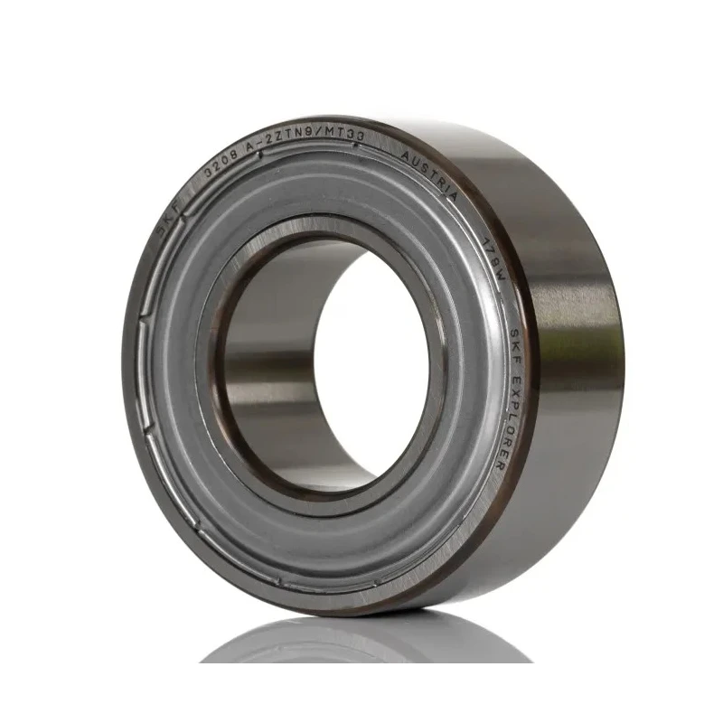 SKF Double Row Angular Contact Ball Bearing 40 mm ID, 80 mm OD, 30.2 mm Race Width 3208 A-2ZTN9/MT33