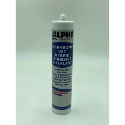 Alpha Adhesives & Sealants Ltd Ultrabond 007 Black Hybrid Adhesive & Sealant Cartridge 300 ml Alpha 007