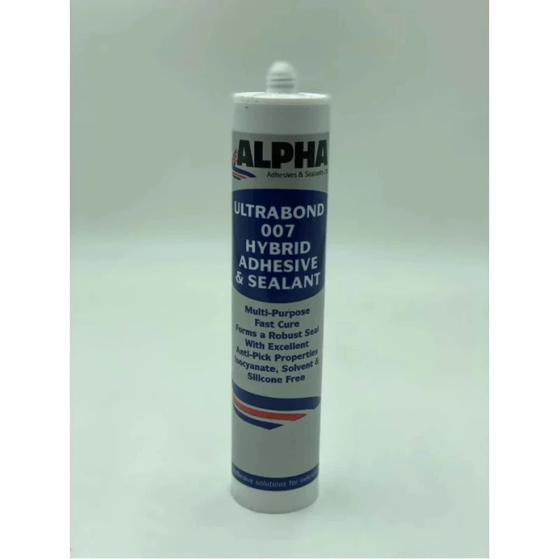 Alpha Adhesives & Sealants Ltd Ultrabond 007 Black Hybrid Adhesive & Sealant Cartridge 300 ml Alpha 007