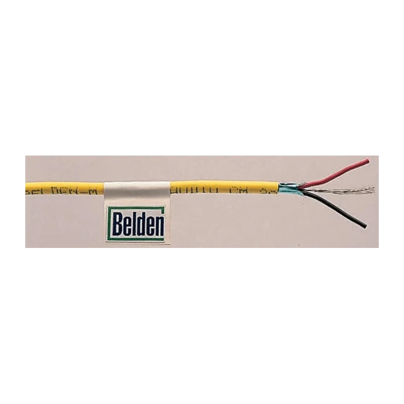 Belden 1503A Series 1 Screened Audio Cable, Stranded Copper Conductor, 304 m Length, Yellow, PVC Jacket 1503A 004U1000