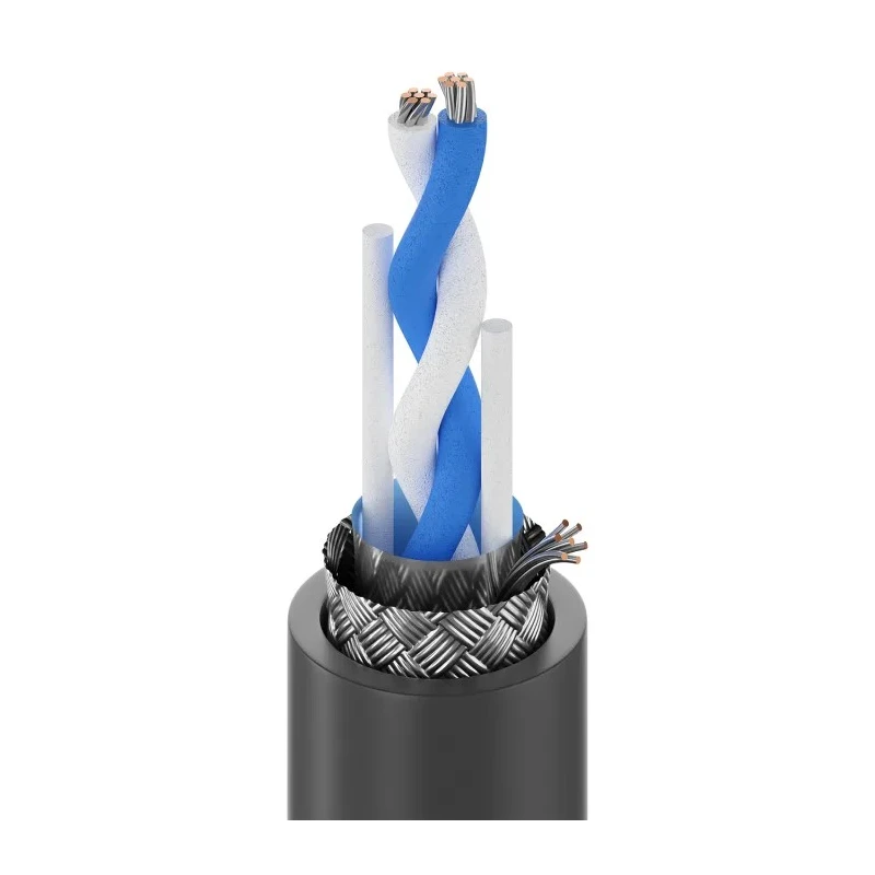 Belden 2 Core Screened Audio Cable 5.97 mm OD, 76 m Length, 300V, Flame Retardant 1696A B59250