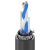 Belden 2 Core Screened Audio Cable 5.97 mm OD, 76 m Length, 300V, Flame Retardant 1696A B59250