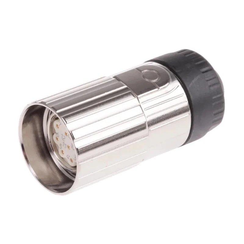 Kubler Industrial Circular Connector 12 Contacts Cable Socket Female M23 IP67 8.0000.5012.0000