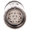 Kubler Industrial Circular Connector 12 Contacts Cable Socket Female M23 IP67 8.0000.5012.0000