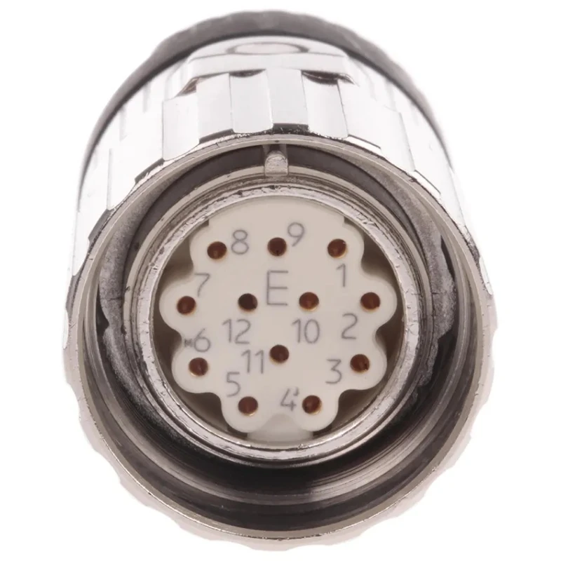 Kubler Industrial Circular Connector 12 Contacts Cable Socket Female M23 IP67 8.0000.5012.0000