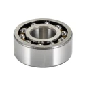 SKF Self-Aligning Ball Bearing, 17 mm ID, 40 mm OD, 16 mm Width, Non-Metallic Cage, 2 Row, 24,000 RPM Limiting 2203 ETN9