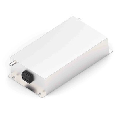 TE Connectivity Chassis Mount EMI Filter Terminal Block 3 Phase 20A 520V AC 50Hz 60Hz 20KEHD10BFPD