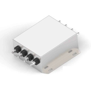 TE Connectivity Chassis Mount 3-Phase EMI Filter, 520V AC, 52A, 50-60Hz, Threaded Bolt Termination 50KEBS6BFPD