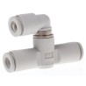 SMC Exhaust Valve Connector Push-in 6 mm 1 MPa Polybutylene Terephthalate AQ340F-06-06