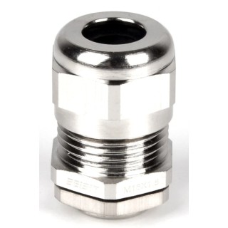 RS PRO Metallic Nickel Plated Brass Cable Gland, PG29 Thread, 18 mm Min. Cable Diameter, 21 mm Max. Cable Diameter 210-0631
