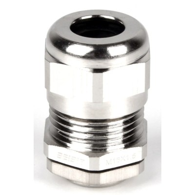RS PRO Metallic Nickel Plated Brass Cable Gland, PG29 Thread, 18 mm Min. Cable Diameter, 21 mm Max. Cable Diameter 210-0631