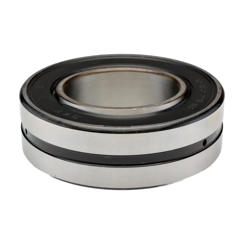 SKF Spherical Roller Bearing with Tapered Bore 55 mm ID, 100 mm OD, Dual Row, Sheet Metal Cage, Sealed BS2-2211-2RSK/VT143