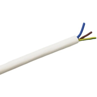 RS PRO 3 Core Power Cable White 0.75mm² 450V 200 °C Silicone Rubber 25 m 210-1249