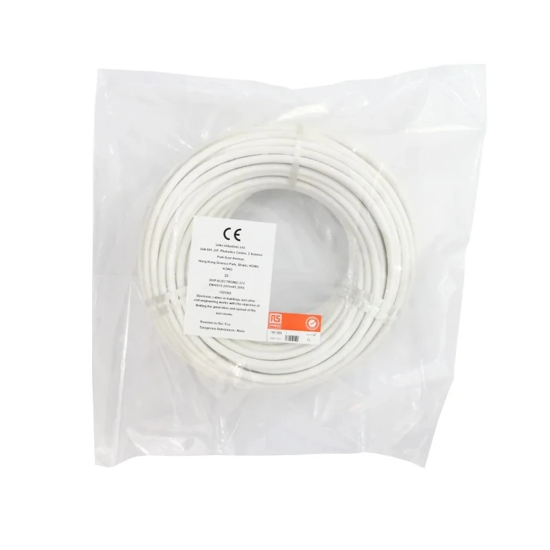 RS PRO 3 Core Power Cable White 0.75mm² 450V 200 °C Silicone Rubber 25 m 210-1249