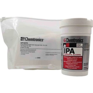 Chemtronics Wet Isopropanol Presaturated Wipes Tub 150 x 200 mm 100 Per Pack SIP100K
