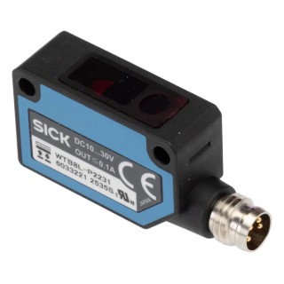 SICK Background Suppression Photoelectric Sensor Block Style 30 mm to 300 mm Detection Range PNP Output IP67 WTB8L-P2231