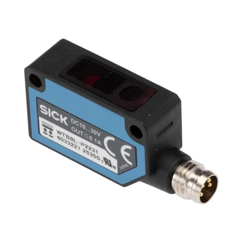 SICK Background Suppression Photoelectric Sensor Block Style 30 mm to 300 mm Detection Range PNP Output IP67 WTB8L-P2231