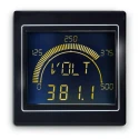 Trumeter APM-MAX LCD Digital Panel Multifunction Meter for Voltage, Frequency, Current, Power, 68 mm x 68 APM-MAX-M21-NU-4R