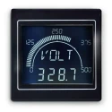 Trumeter APM-MAX LCD Digital Panel Multifunction Meter for Voltage, Frequency, Current, Power, 68 mm x 68 APM-MAX-M21-NU-4R