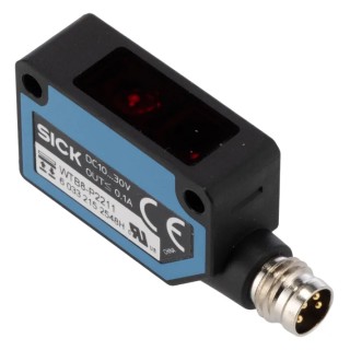 SICK Background Suppression Photoelectric Sensor Block Sensor 5 mm to 100 mm, PNP Output, 30V DC, 100mA, IP67 WTB8-P2211