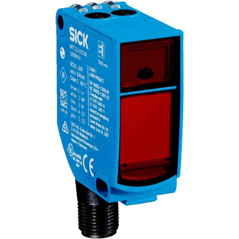 SICK Background Suppression Photoelectric Sensor, Block Sensor, 50 mm to 1.8 m Detection Range, NPN Output WTT12L-B2548