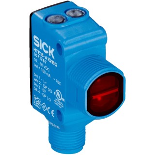 SICK Background Suppression Photoelectric Sensor, Block Style, PNP Output, IP67 IP69K, Detection Range 5 mm to HTB18-P4A2AH