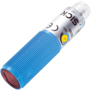 SICK Background Suppression Photoelectric Sensor, Barrel Style, PNP Output, IP67 Rated, Detection Range 1 mm VTF180-2P42417