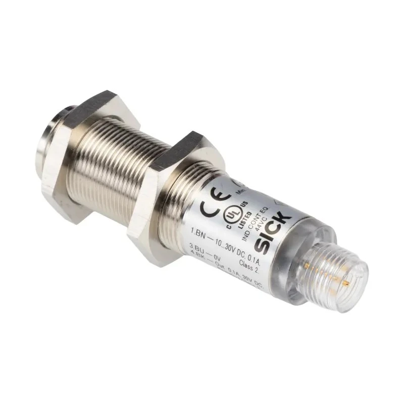 SICK Background Suppression Photoelectric Sensor, Barrel Style, Red Light, 1 mm to 140 mm Detection Range VTF180-2P42412