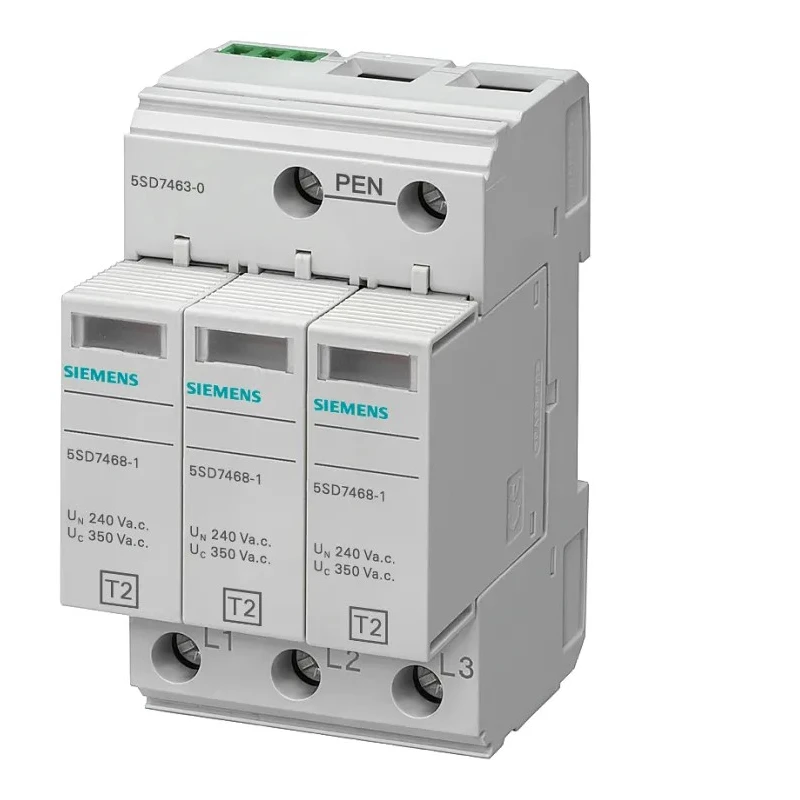 Siemens 1 Phase Surge Protector, 25 kA, DIN Rail 5SD7463-0