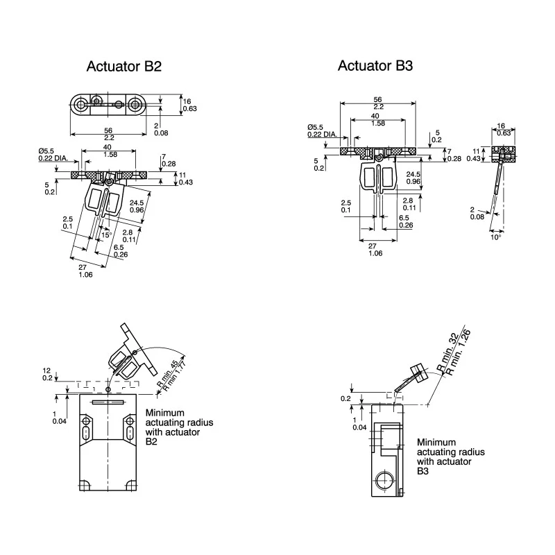 Schmersal Actuator for Use with AZ Safety Switch AZ15/16-B2