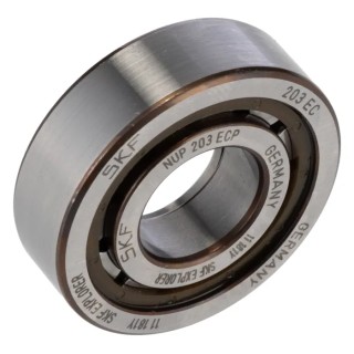 SKF Cylindrical Roller Bearing 17 mm ID 40 mm OD Non-Metallic Cage Shielded NUP 203 ECP