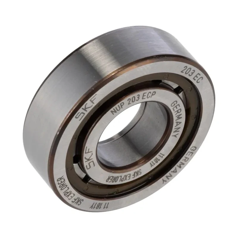 SKF Cylindrical Roller Bearing 17 mm ID 40 mm OD Non-Metallic Cage Shielded NUP 203 ECP