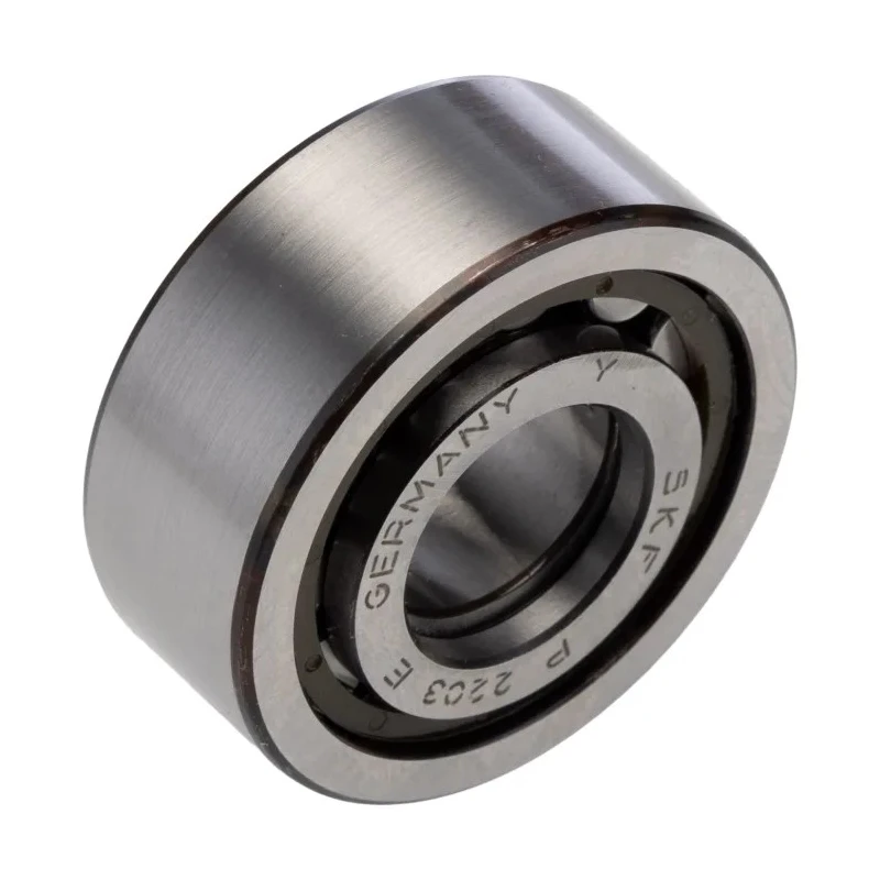 SKF Roller Bearing, 17 mm ID, 40 mm OD, 16 mm Race Width, Non-Metallic Cage, Shielded, Limiting Speed 22000 rpm NUP 2203 ECP