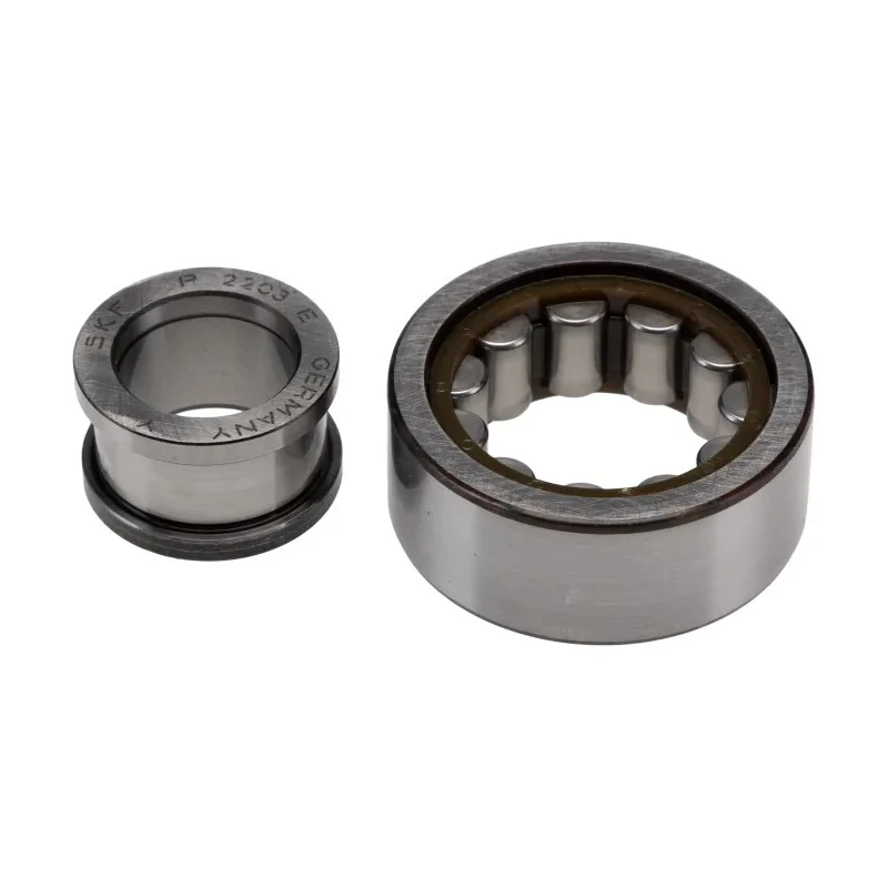 SKF Roller Bearing, 17 mm ID, 40 mm OD, 16 mm Race Width, Non-Metallic Cage, Shielded, Limiting Speed 22000 rpm NUP 2203 ECP