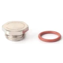 RS PRO Cable Gland Plug M20 Thread Nickel Plated Brass 22 mm Diameter Threaded 211-6790