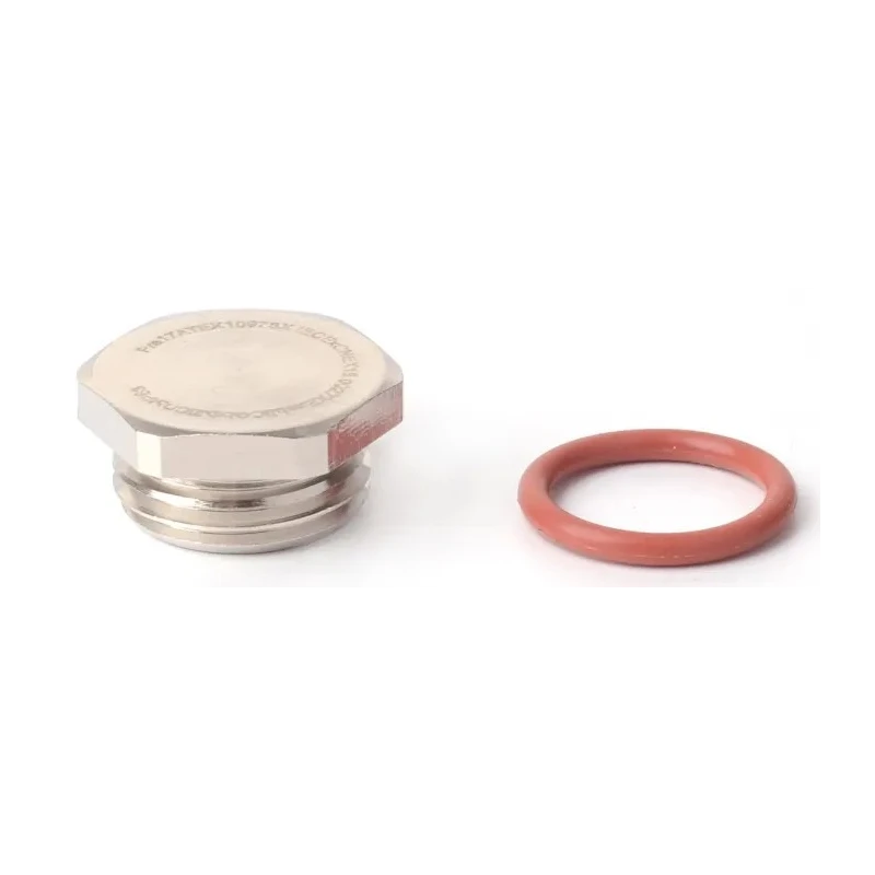 RS PRO Cable Gland Plug M20 Thread Nickel Plated Brass 22 mm Diameter Threaded 211-6790