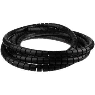 RS PRO Spiral Cable Wrap 25 mm Nominal Diameter Nylon, Black, 5 m Length 210-8594