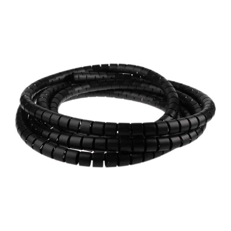 RS PRO Spiral Cable Wrap 25 mm Nominal Diameter Nylon, Black, 5 m Length 210-8594