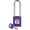 Brady Purple Nylon and Steel Padlock with 6.35 mm Shackle Diameter, 76.2 mm Shackle Length 150233