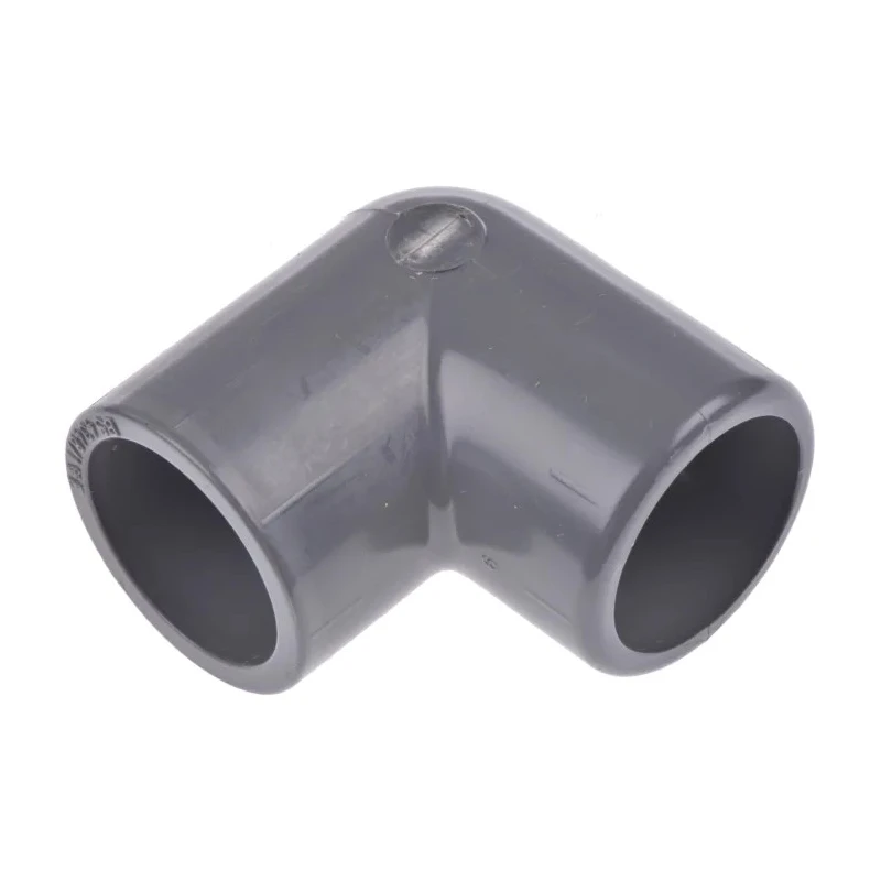 Georg Fischer Plastic Pipe Fitting 90° Push-in Female Elbow 1/2 in PVC-U Grey 30mm 721101106