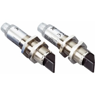 SICK Through Beam Photoelectric Sensor Barrel Style 0 to 25 m Detection Range PNP Output IP67 VSE180-2P41134