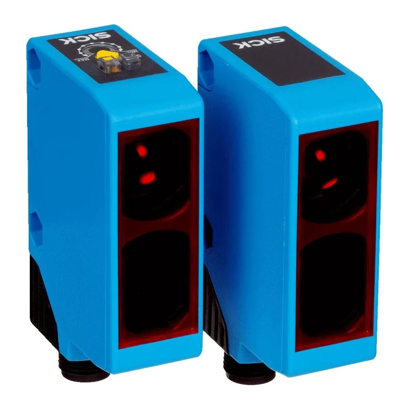 SICK Through Beam Photoelectric Sensor, Block Sensor, 0 to 50 m Detection Range, NPN Output, IP67 Rated WSE250-2N2431