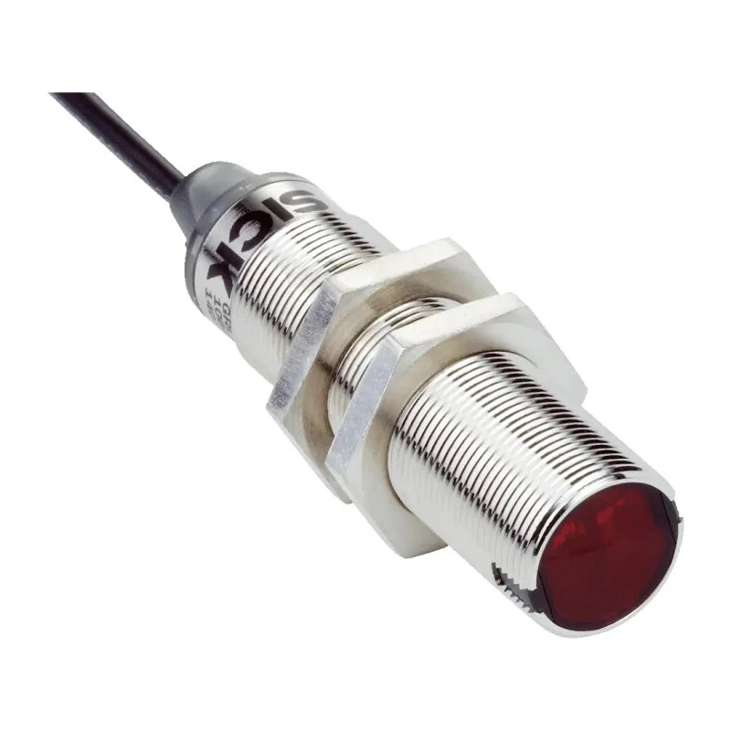 SICK Energetic Photoelectric Sensor Barrel Sensor 3 mm to 115 mm Detection Range PNP Output IP67 GRTE18-P1112
