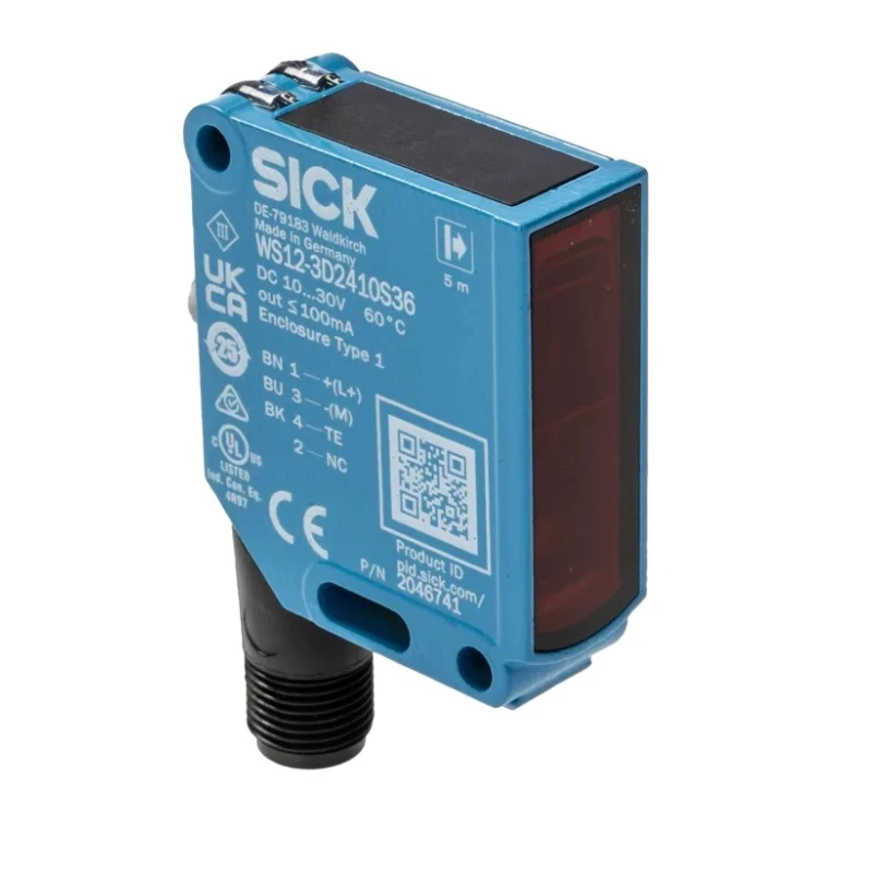 SICK Through Beam Photoelectric Sensor Block Style 0 to 5 m Detection Range, PNP Output, Metal Housing, IP66 WSE12-3P2411S36