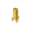 Molex 73251 Series Coaxial Connector PCB Female SMA, 50 Ω Impedance, Straight Body Edge Mount 732512120