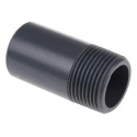 Georg Fischer Plastic Pipe Fitting Straight Threaded R Nipple 1 in 721913908
