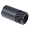 Georg Fischer Plastic Pipe Fitting Straight Threaded R Nipple 1 in 721913908